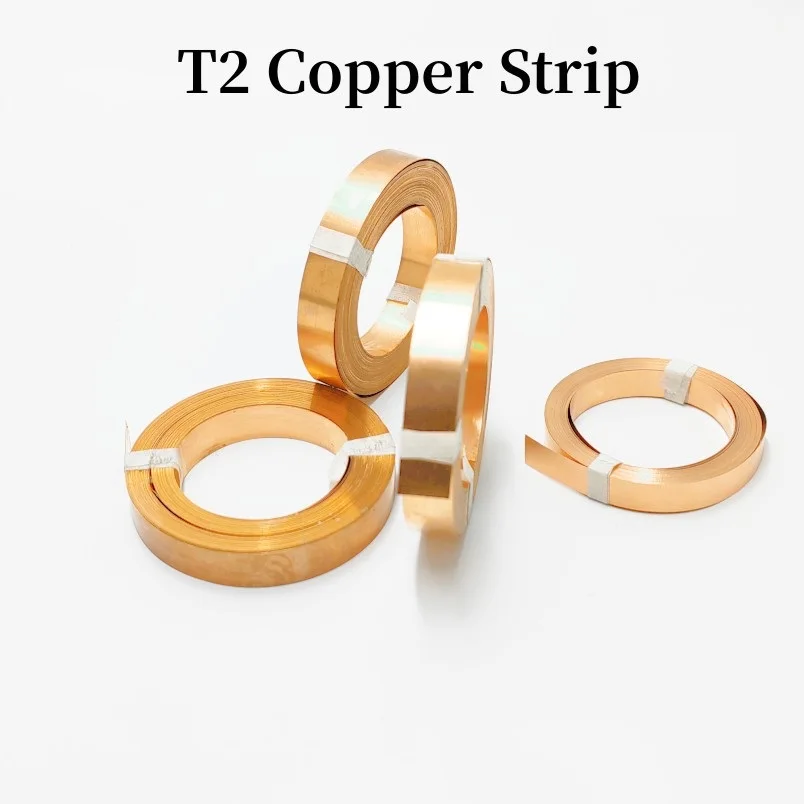 10 Meter 1 Roll High Purity T2 Copper Strip Strap For 18650 21700 Lithium Battery Connection Electric Vehicle Battery Welding