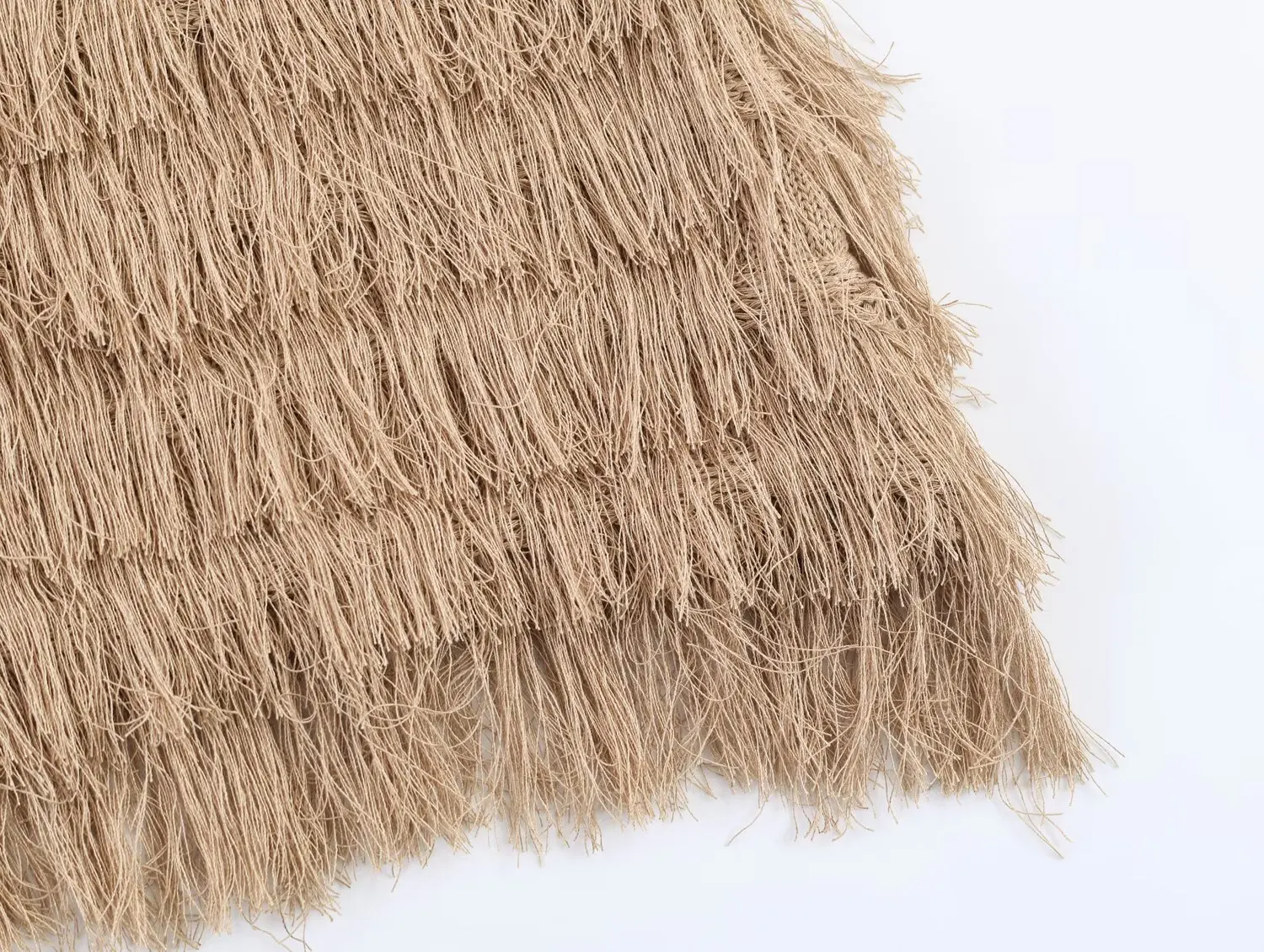 Bohemia Quasten-Strandtop für Damen – Ärmelloses Vintage-Stricktop mit O-Ausschnitt für den Sommer – Detail 10