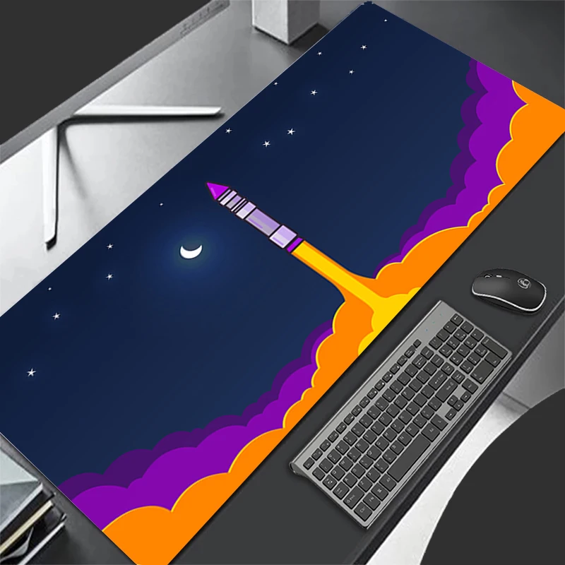 لوحة ماوس بنمط لوحة ألعاب مطاطية عالية الدقة ملحقات الكمبيوتر حصيرة مكتبية غير قابلة للانزلاق مكوك طاولة مكتبي لوحة مفاتيح ألعاب مكوكية للمساحة