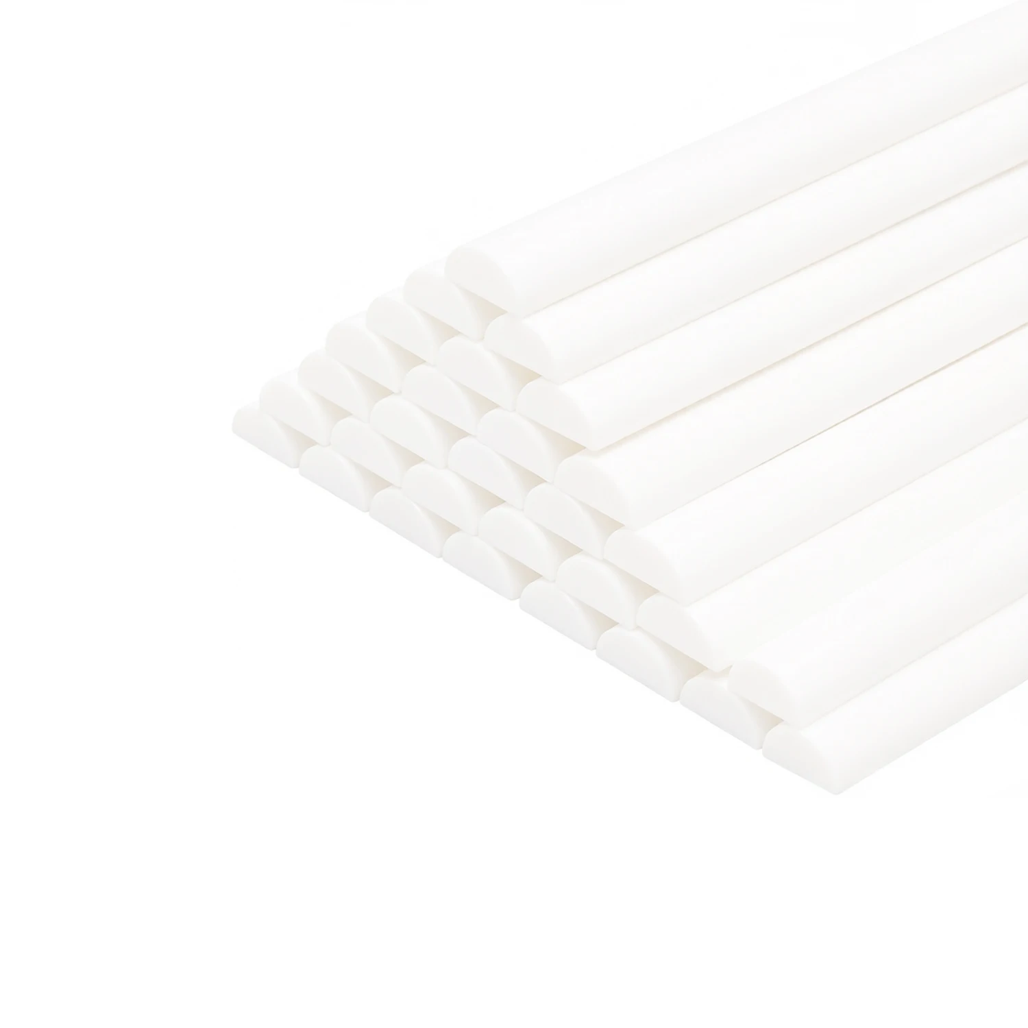 9/10 Pcs ABS Half Round Rods 250/500mm Semi-Circular DIY Model Building Architectural Sand Table