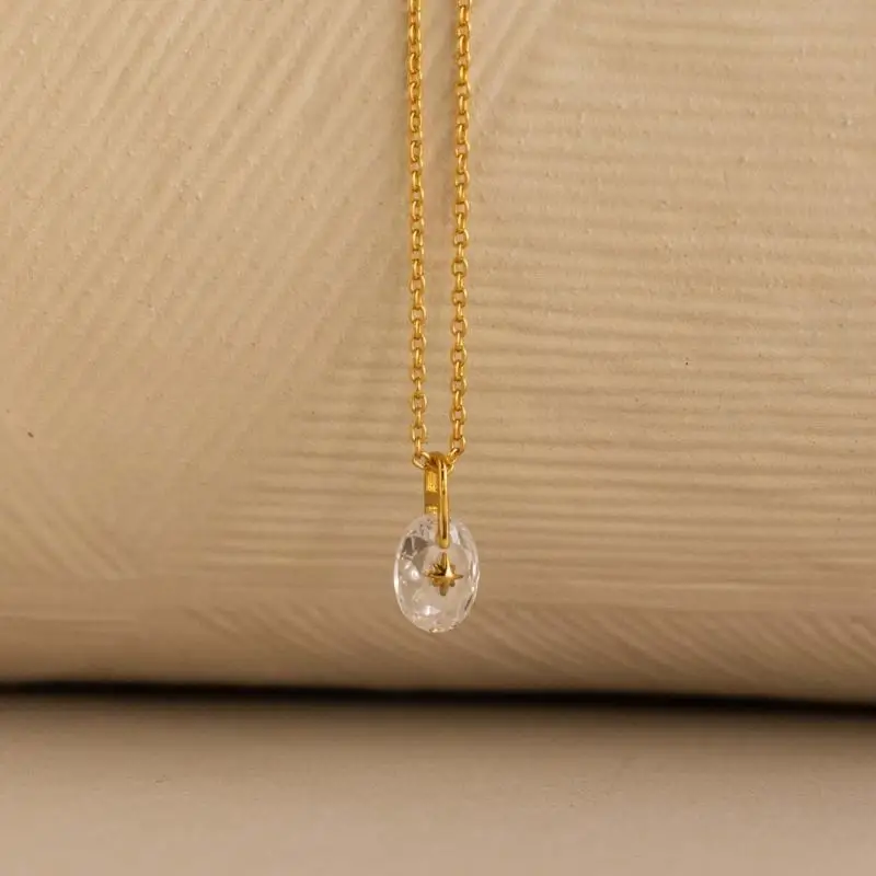 A52E Stones Stones Charm Jewelry Makes Vòng cổ Mặt dây chuyền bằng thép không gỉ