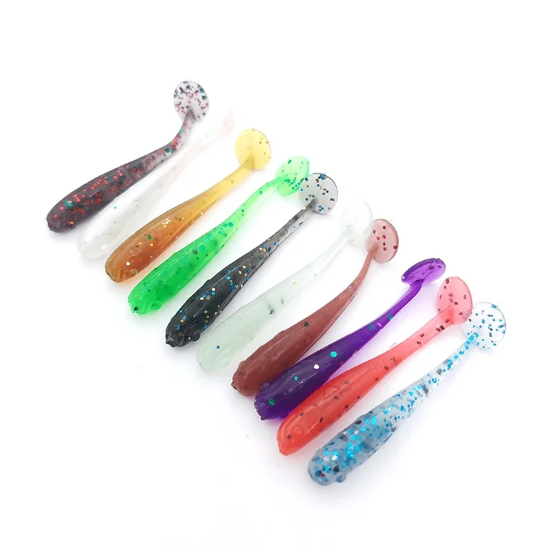 10pcs Silicone Soft Lures Piece Artificial Tackle Bait 3.5cm 0.35g Goods For Fishing Sea Fishing Rockfishing Swimbait Wobblers