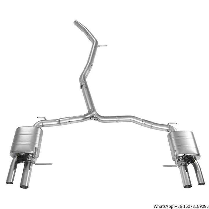 

For A6 C8 2.0T 2020 High-performance Exhaust System Front Middle and Tail Section Enhanced Sound Effect Exhaust Pipe
