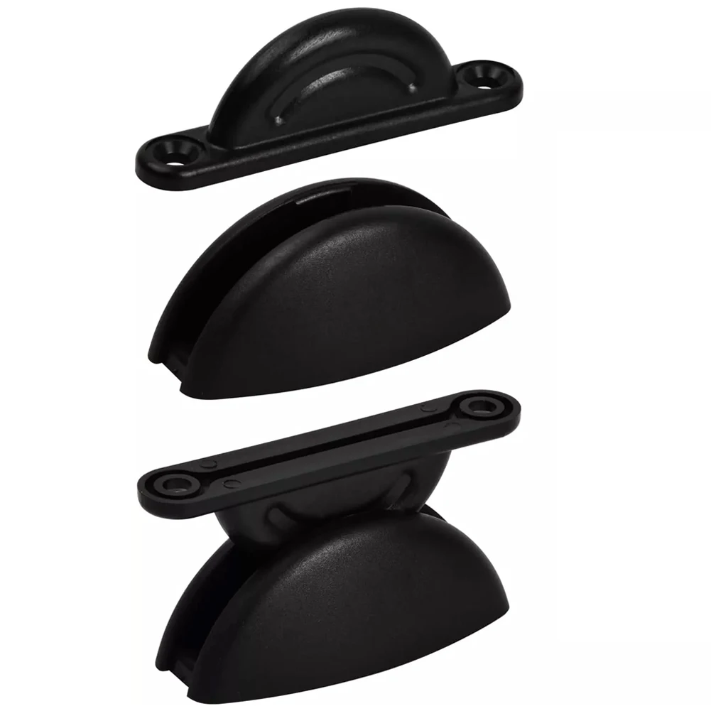 Motorhome Accessory Door Stopper High Toughness Suction Power Wear Resistance 2 Piece Set Aging Protection Black