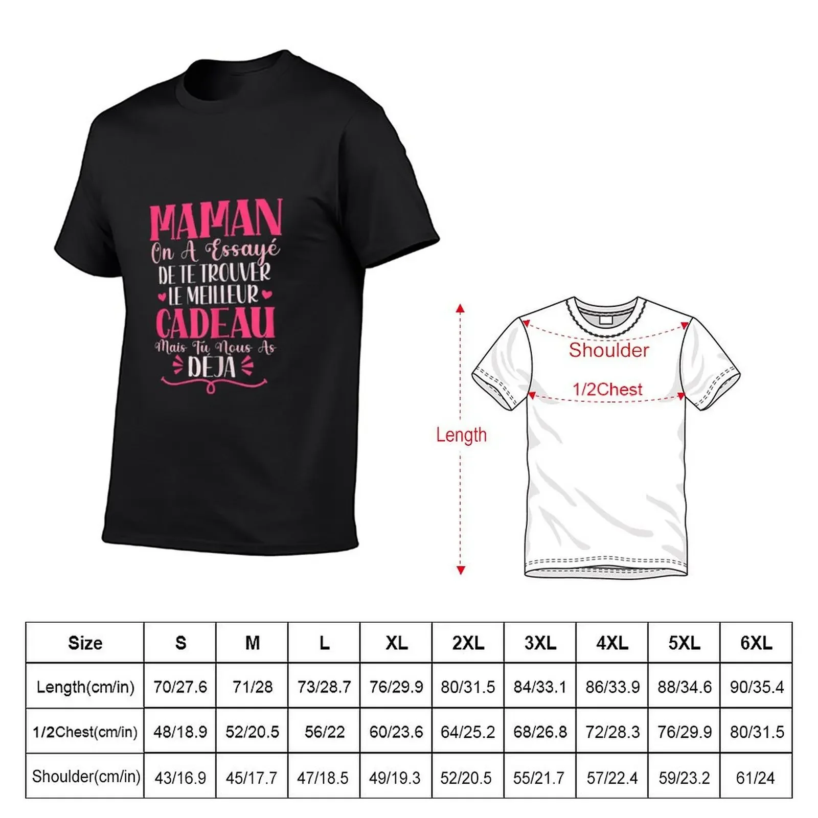 Femme Maman Cadeau Fête Des Mères Personnalisé T-Shirt oversizeds Blouse clothes for men