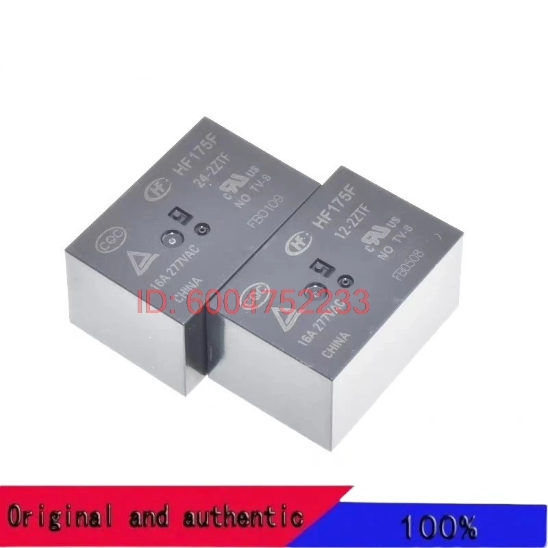 HF175F 12 24-2ZTF Hongfa Power Electromagnetic Relay 2 sets conversion 16A277VAC