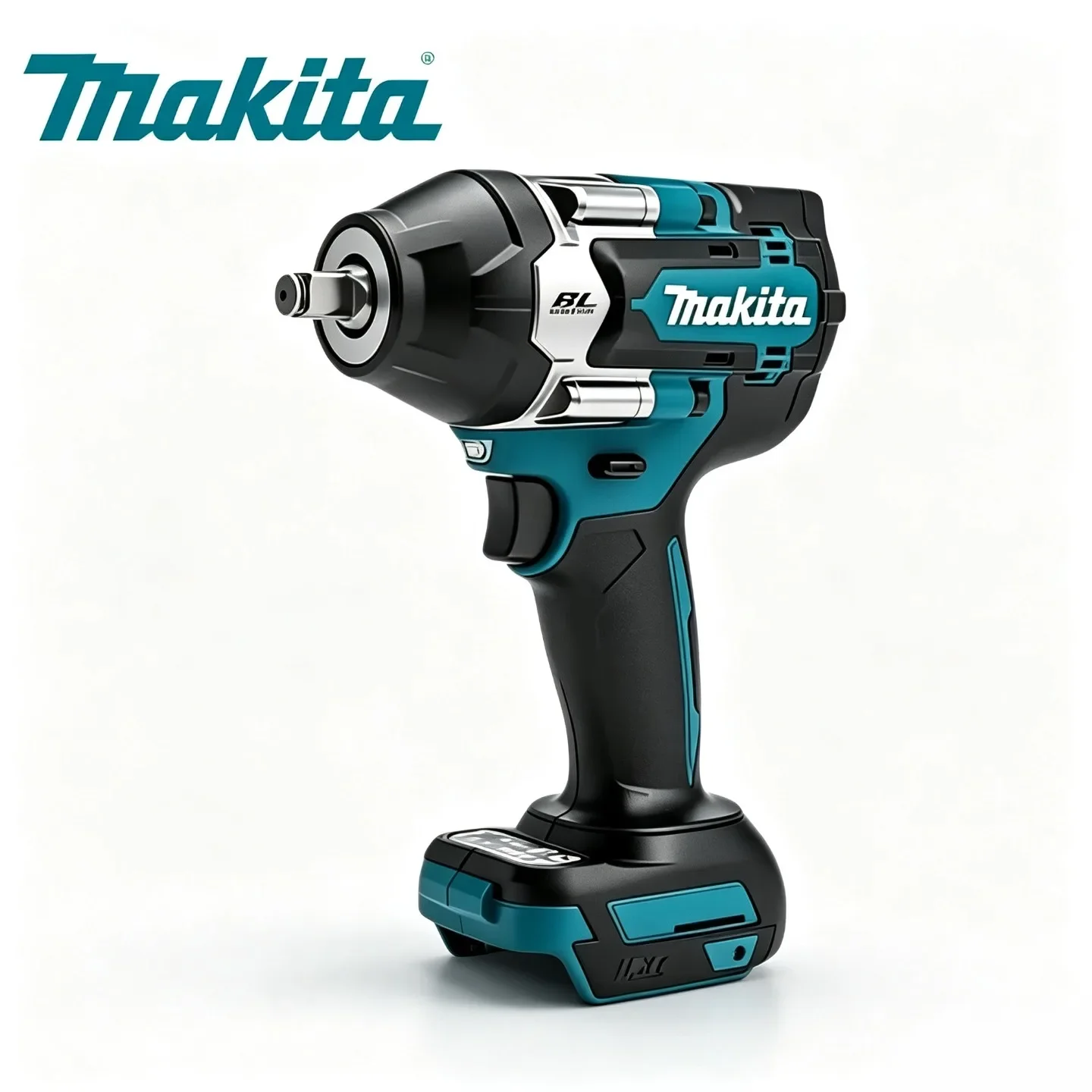 Makita DTW700 18V Bürstenloser Elektrischer Schlagschrauber 1000Nm Kabelloser Drehmomentschrauber mit Variabler Geschwindigkeit, Auslöser und Auto-Stop-Technologie für Kfz-Service und Reifenreparatur