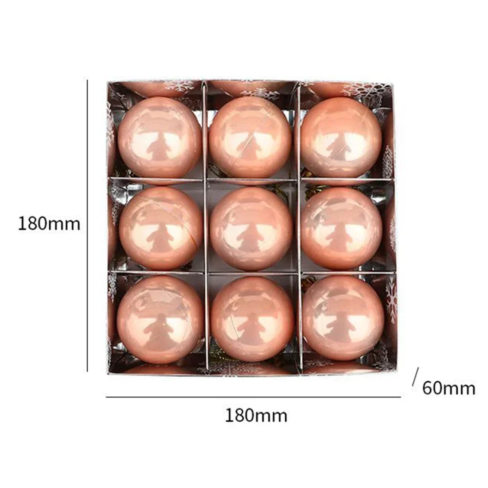 1 صندوق كرات عيد الميلاد شجرة عيد الميلاد الحلي الكرة عيد الميلاد شجرة معلقة المعلقات ديكور المنزل حفلة 2024 هدايا السنة الجديدة #4
