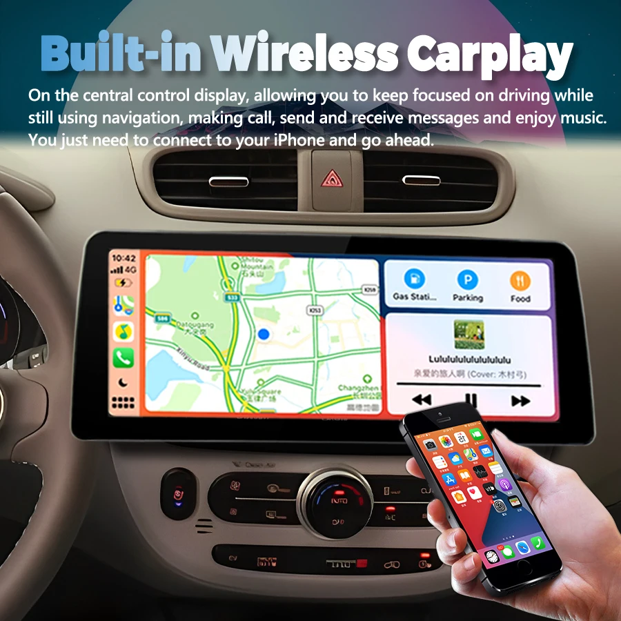 Lecteur vidéo de voiture Android 14, écran Qled 12.3 pouces, radio stéréo 2Din pour KIA Soul 1920, limitation GPS, unité principale Carplay, 720*2014