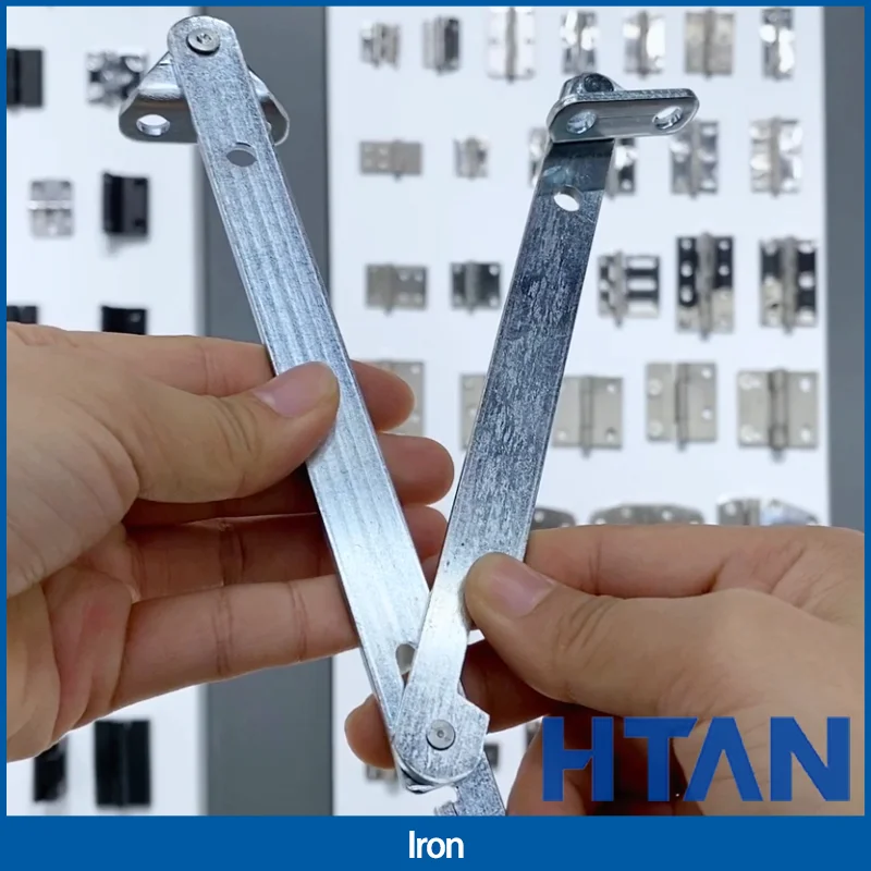 

2pcs The Limit And Support Rod Of The Electric Control Cabinet Door Can Be Equipped With An Iron Hinge And Foldable Limit Device
