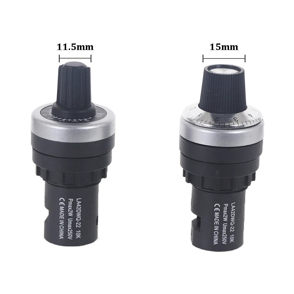 Potenciómetro rotativo LA42DWQ-22, convertidor de 22mm de diámetro, interruptor de resistencia del inversor, 1K, 2K, 5K, 10K, 20k, 50k, 100K, 500k