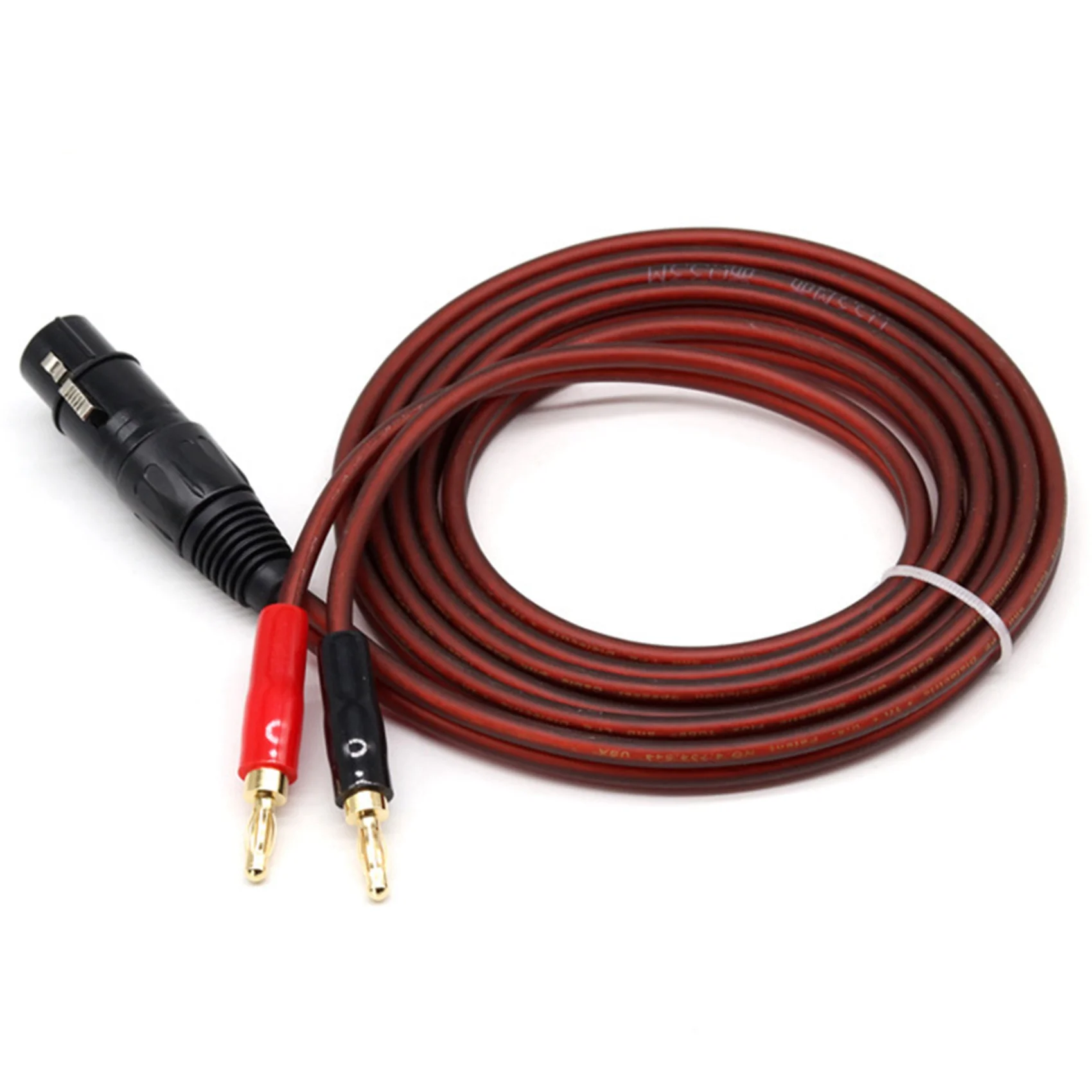 Superior-2X XLR To Banana Speaker Cable,XLR 3 Pin Female To Dual Banana Plugs Audio Cable, Gold-Plated 4Mm Plug To XLR3 Pro Hifi