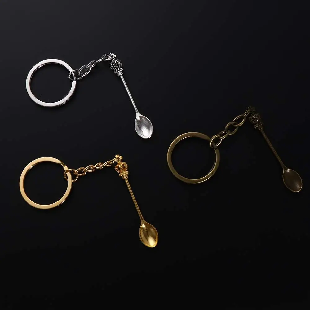 

Christmas Fashion Ornaments Handmade Craft Jewelry Gift Pendant Metal Key Chain Spoon Keychain Trinkets Key Ring