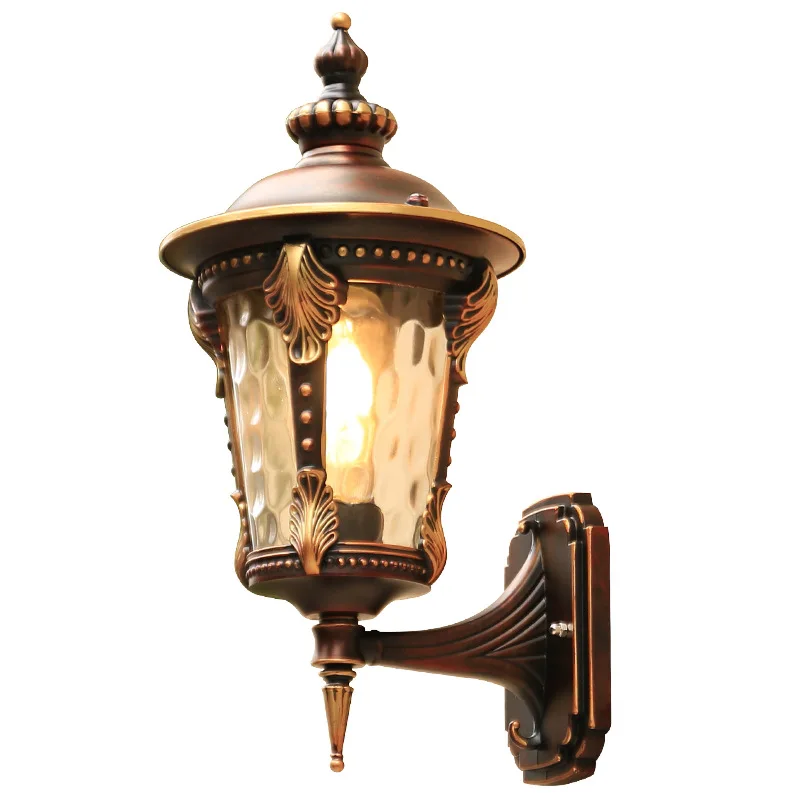 

European American Country Solar Powered LED Outdoor Vintage Security Aluminum Garden Light 5-Year Warranty High CRI 90 Wall