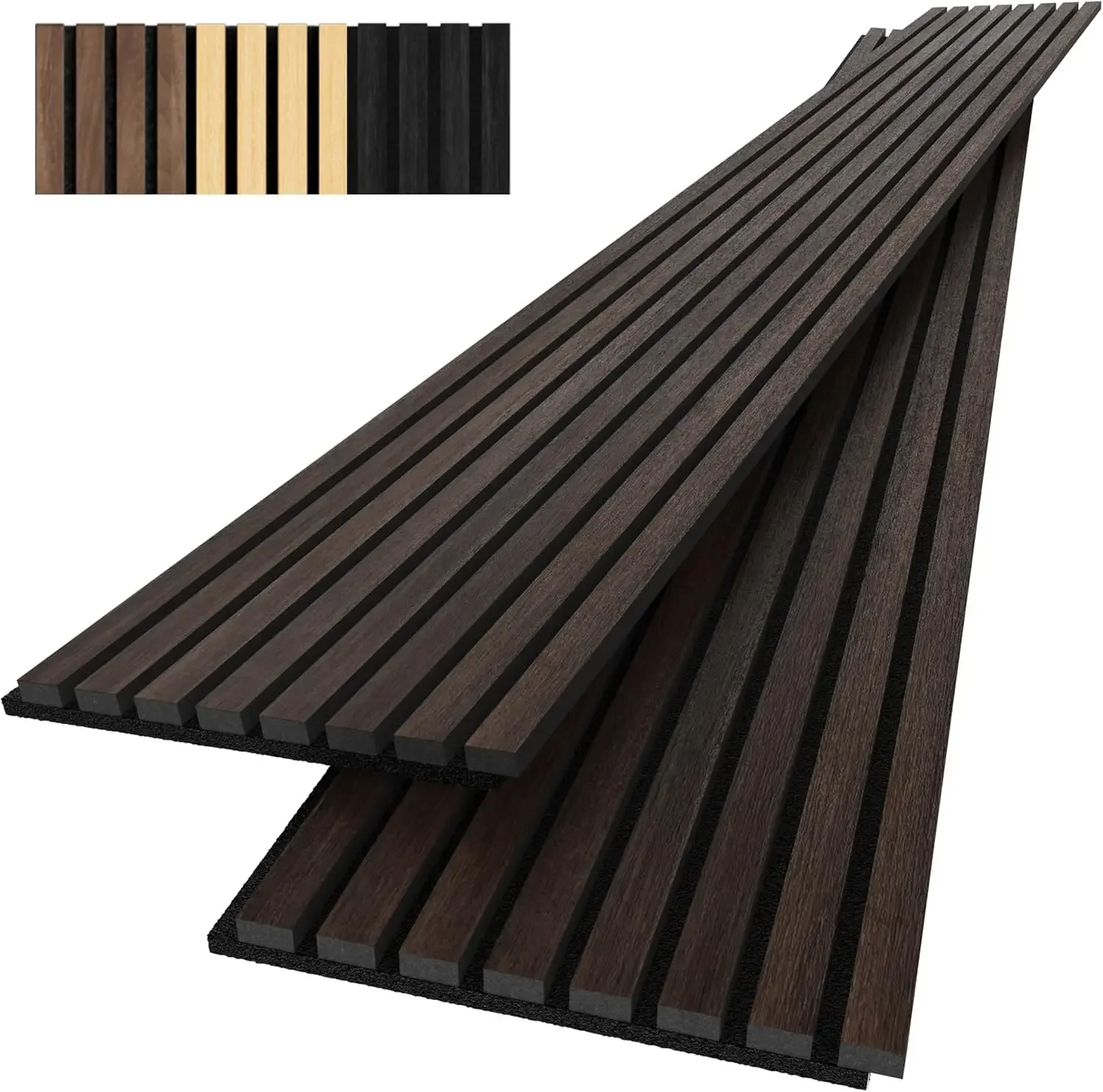 Wood Slat Acoustic Panels for Wall and Ceiling | 3D Slat Wood Panels| Decorative Soundproof Paneling 94.49