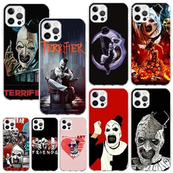 Horror Movie Terrifier Phone Case For Iphone 16 15 14 13 Pro Max 12 Mini 11 X Xr Xs 7 Plus 8 + Se 2020 Art Fundas Back Cover