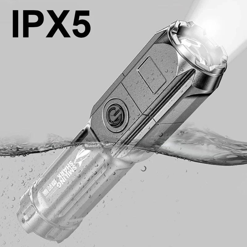 Powerful LED Flashlight 100000 Lumen Tactical Flashlights Rechargeable USB 18650 Waterproof Zoom Fishing Hunting LED Torch