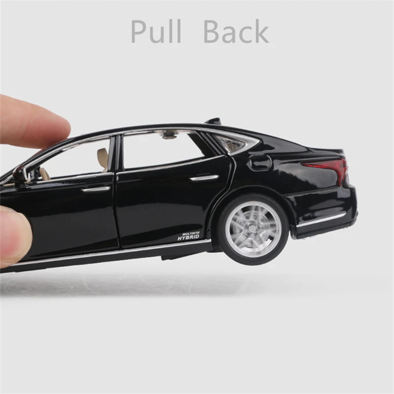 1:32 LS500H Alloy Luxy Car Model Diecast & Toy Vehicles Metal Car Model High Simulation Sound and Light Collection Kids Toy Gift