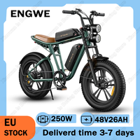 ENGWE M20 Electric Bike 250W Powerful Motor 48V26AH Lithium Battery Dual Suspension E-bike Snow 20*4.0 Fat Tire Electric Bicycle