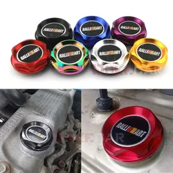 Ralliart Aluminum Engine Oil Cap Tank Cover Neo Chrome For Mitsubishi