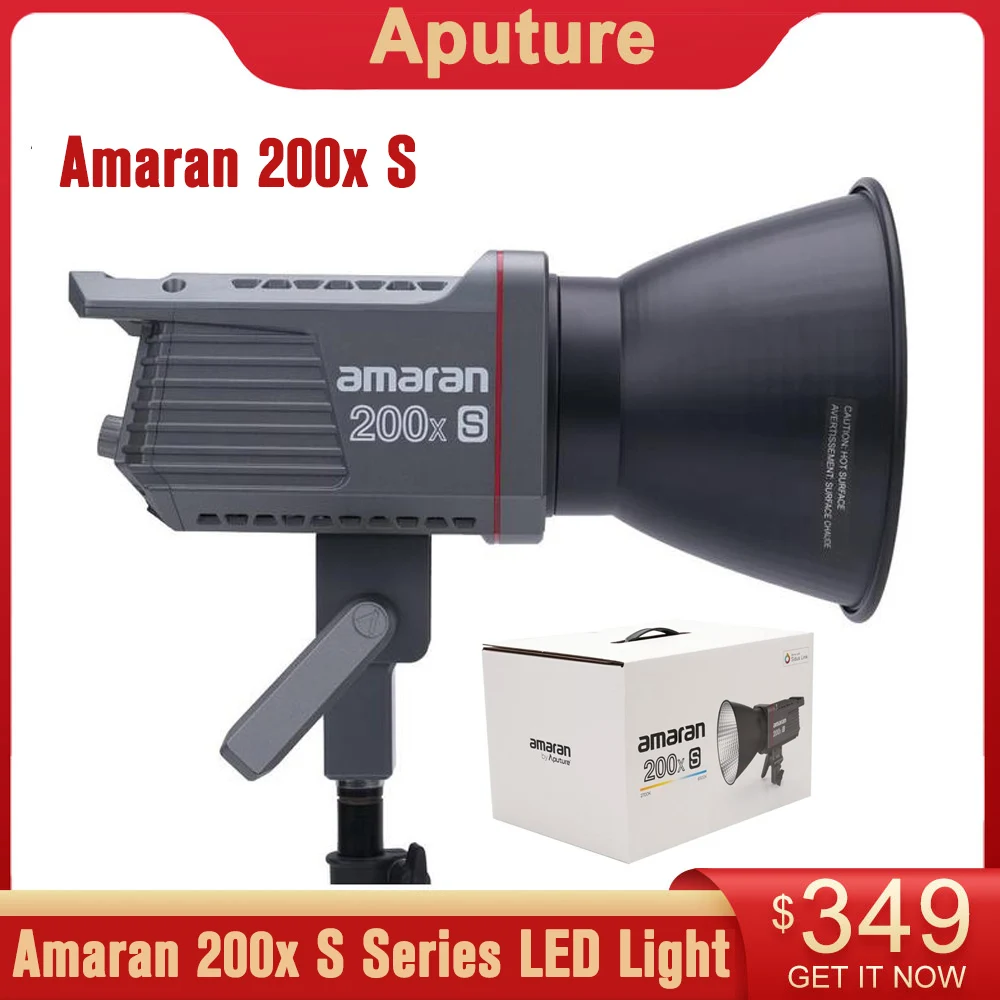 

Aputure Amaran 200X S Series Bi-Color LED Video Light 2700-6500K 100W Bluetooth App Control 9 Lighting Effects Ultra Silent Fan