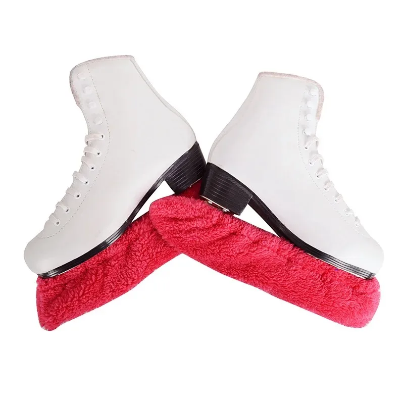 S-XXL Ice Skating Figure Skate Blade Cover Dustproof Skate Shoes Covers Protector Elastic Fleece  Anti-rust Water Absorption