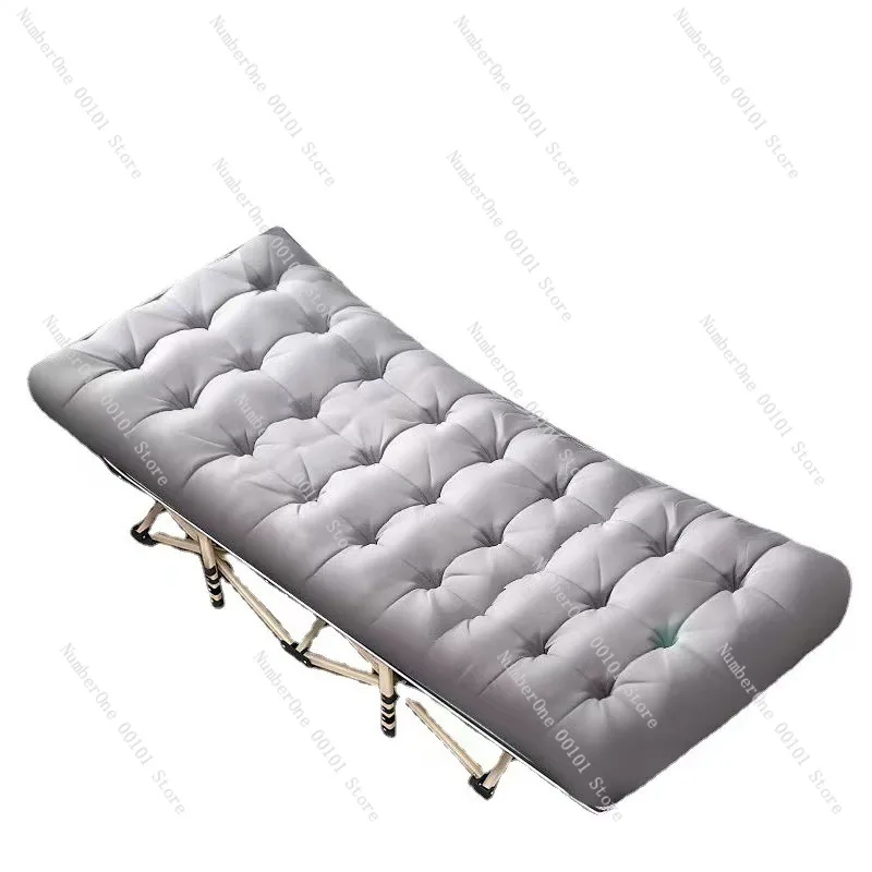 Single Hospital Folding Bed, Super Large Load-Bearing Bed for Home Use, Portable 10-Legged Bed for Comfort and Stability