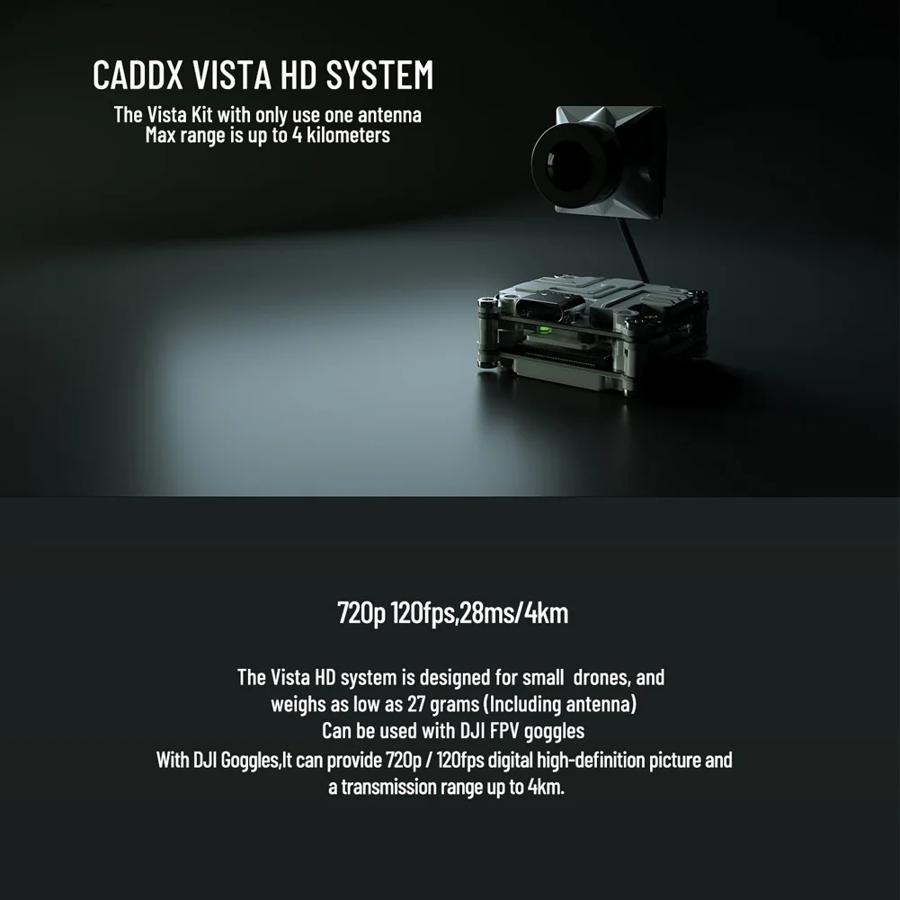 Caddx Nebula Pro Vista Kit telecamere 720p/120fps HD Digital 5.8GHz trasmettitore FPV 2.1mm 150 gradi fotocamera FPV per modello RC Drone