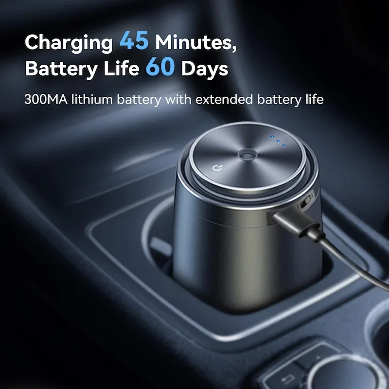 Intelligent Car Cup Holder Perfume Diffuser, Durable & Automatic Deodorization Accessory for Car Freshness - view 2