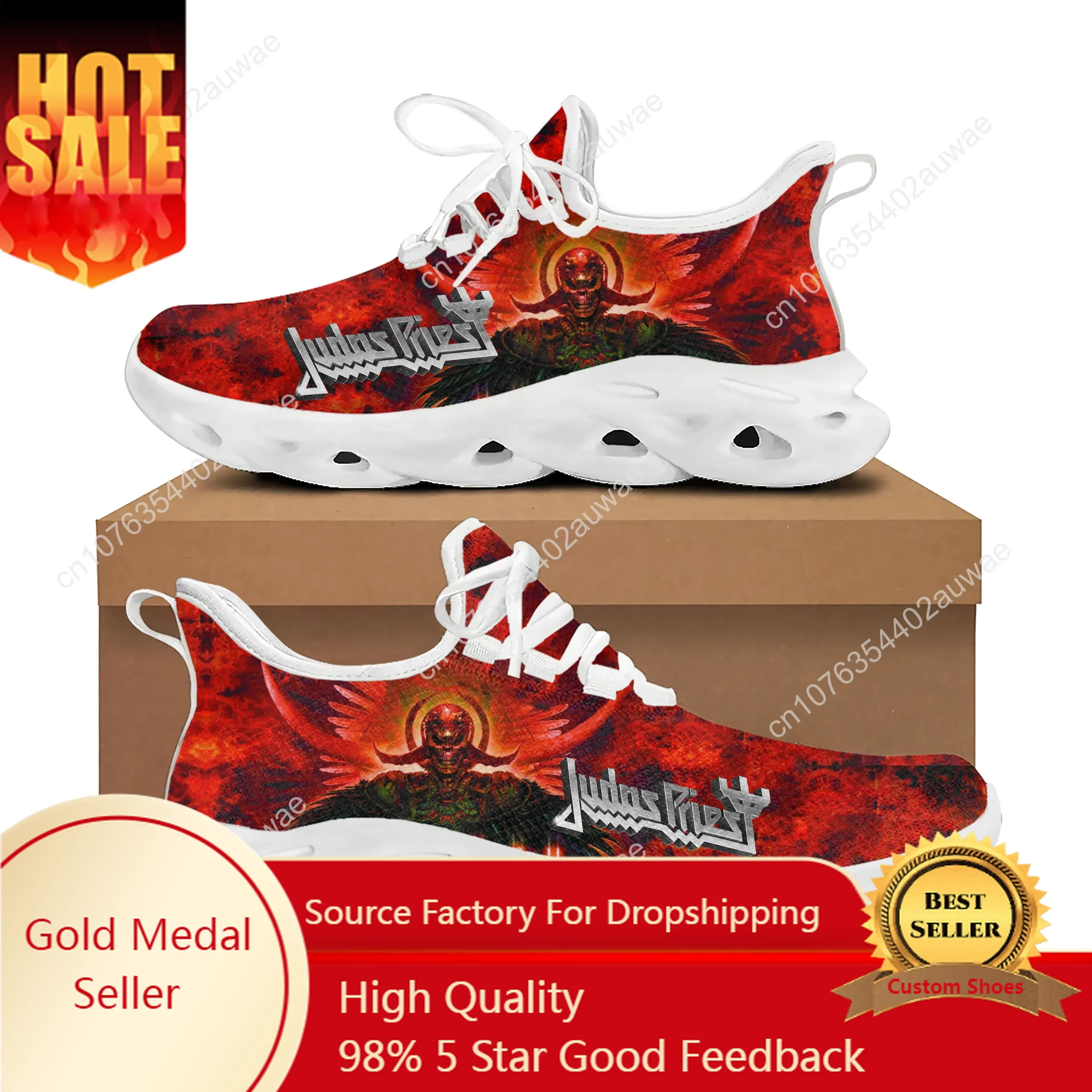 

Judas Priest Heavy Metal Rock Band Sports Shoes Mens Womens Teenager Kids Children Sneakers Custom High Quality Couple Shoes