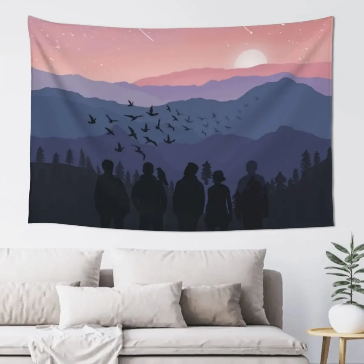 

TRC Sunset Landscape Tapestry Bedroom Deco Custom Room Decorations Aesthetics House Decoration Tapestry