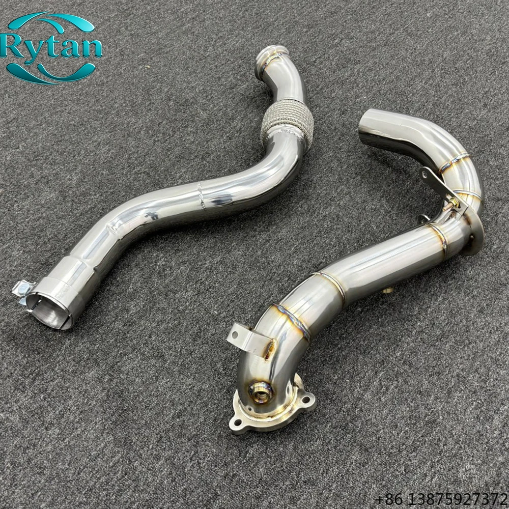 

Выхлопная система Rytan из нержавеющей стали 304 с прямыми трубами Valvetronic и даунпайпом для W176