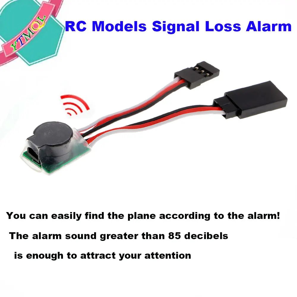 

1pcs RC Models Signal Loss Alarm Lost Aircraft Glider Tracker Finder Buzzer Alarm Transparent to AM/FM PPM or FM/PCM remote