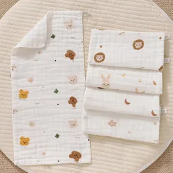 1/5pcs Baby Towel Cotton Muslin Soft Small Square Towels Newborn Long Burp Cloth Children Face-Washing Shower Towels Baby Items