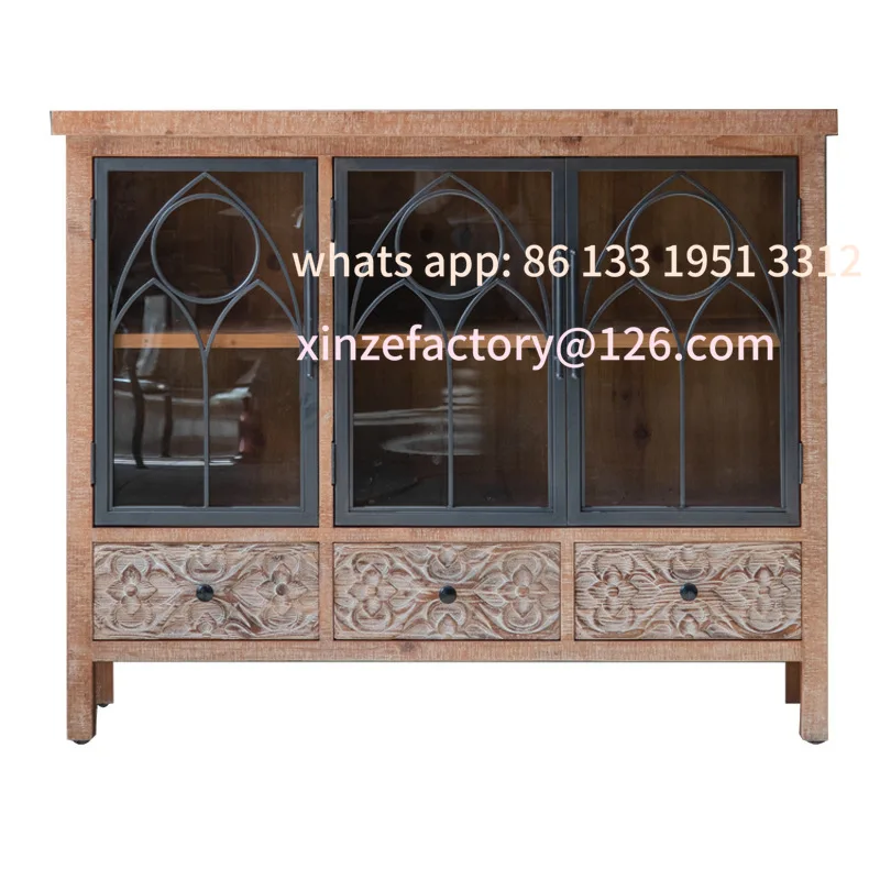 

American retro old lockers, homestay kitchen sideboard, wedding photography decoration display cabinet storage cabinet