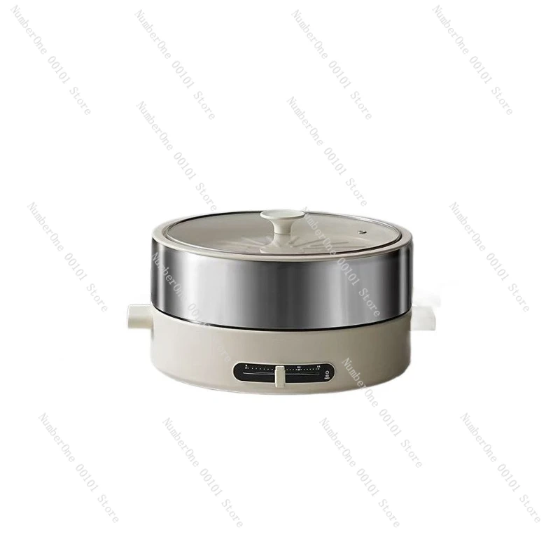 Multifunctional Electric Cooking Pot, Large Capacity Grill Boil Frying Pan
