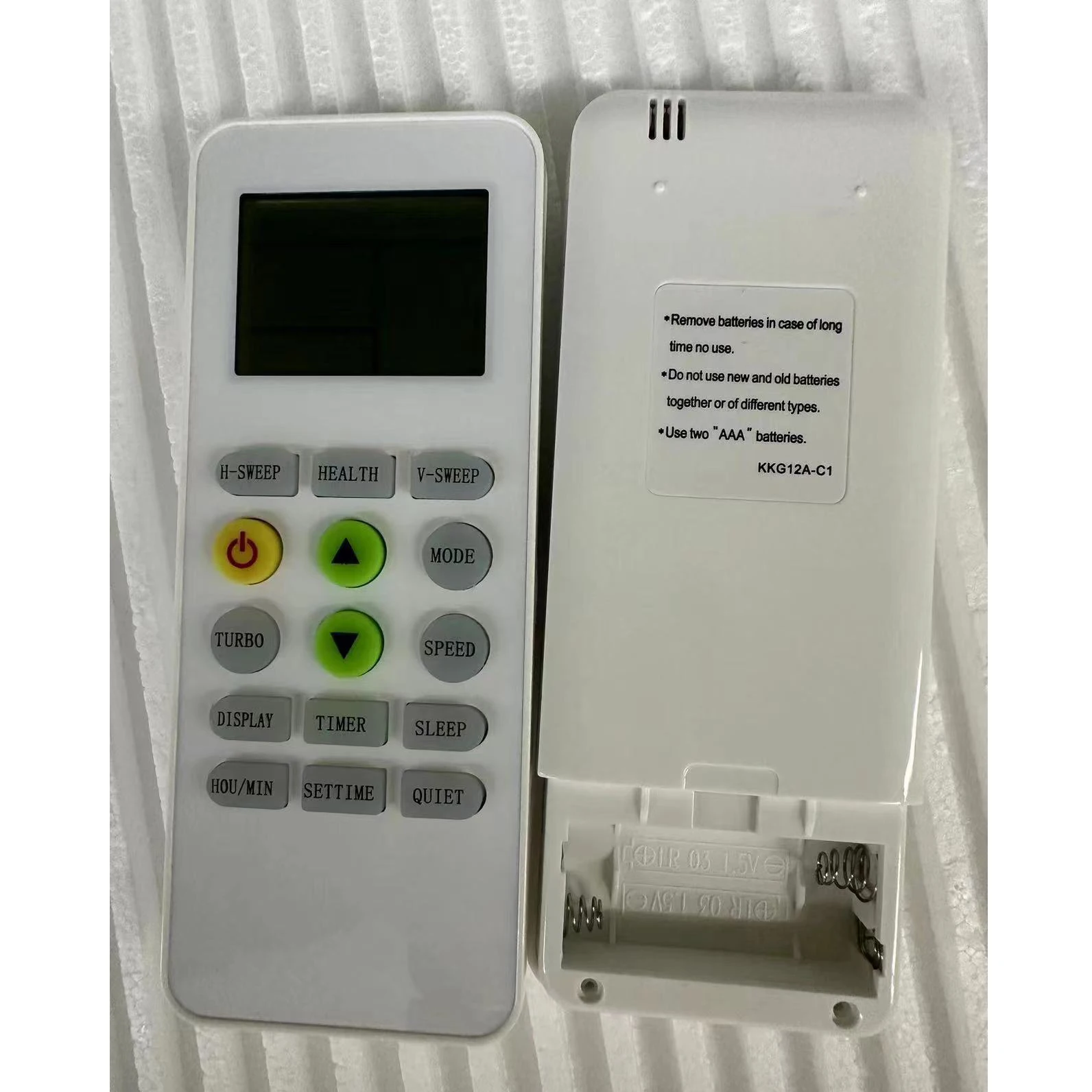 Control remoto de repuesto para aire acondicionado KKG12A-C1, compatible con Sumikura SK/Prime/Onix, CHANGHONG REE, Pastamic y CHEBLO.