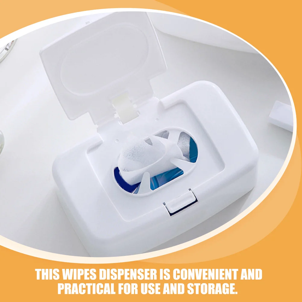 

2 Pcs Wet Wipes Storage Box Bathroom Holder Portable Refillable Container Travel Tissue Case Pp for