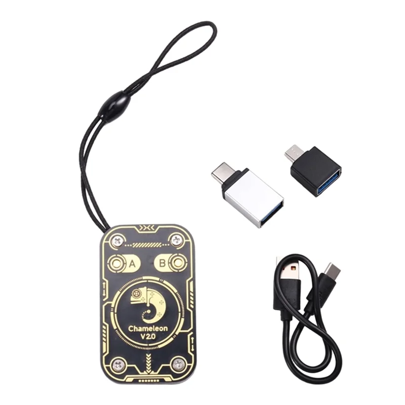 

ABUO-Chameleon Ultra V2.0 Считыватель смарт-карт Эмулятор RFID 125 кГц 13,56 МГц Декодирование карт NFC Дубликатор 5UID + 6CUID-карт