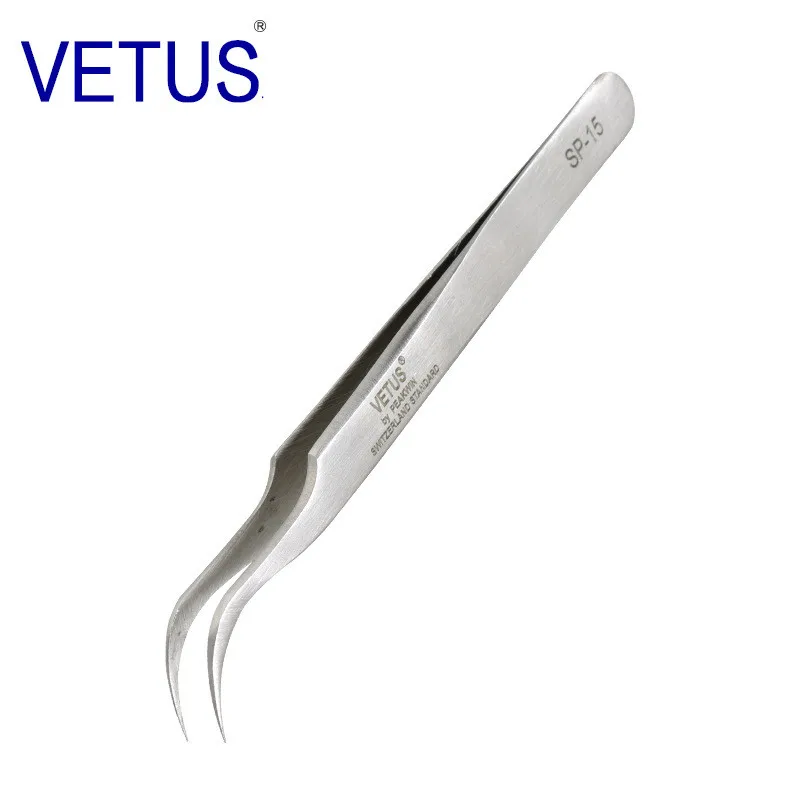 VETUS SP-11 SP-15 Anti-Static Antimagnetic Stainless Steel Tweezers Set For Electronic Mobile Phone Repair Tools Kit