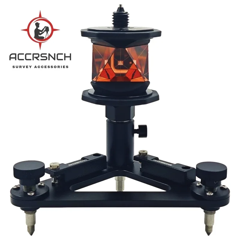 ACCR MPR122+ Tribrach,Accurate 360 Degree Reflective Prism for Leica ATR Total-station Accessory Topography Survey Copper Coated