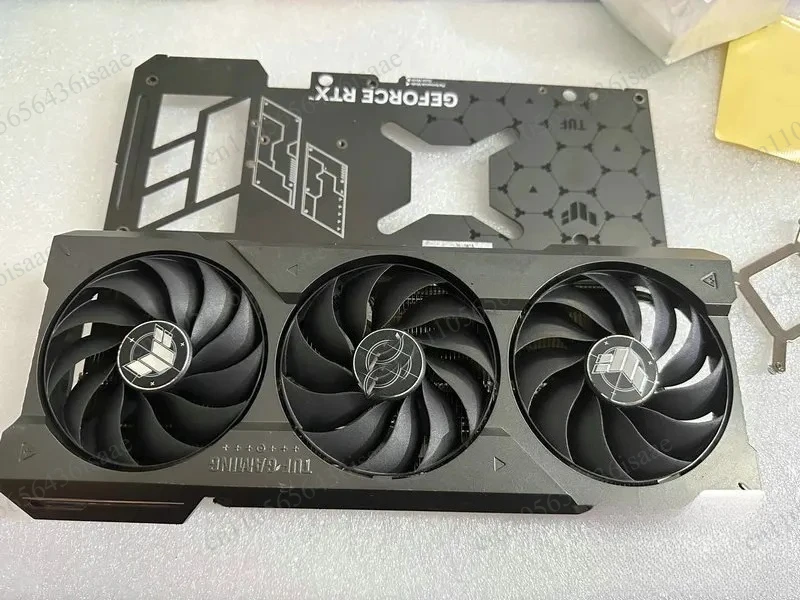 Original GPU Heatsink Cooler with Backplate, Compatible with ASUS TUF RTX 4070 Ti Graphics Card