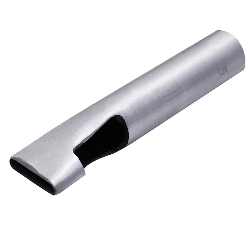 1Set Hollow Oval Punch Cutter Belt Hole Punch Tool 12 Sizes Professional DIY Home Shop Supplies Silver