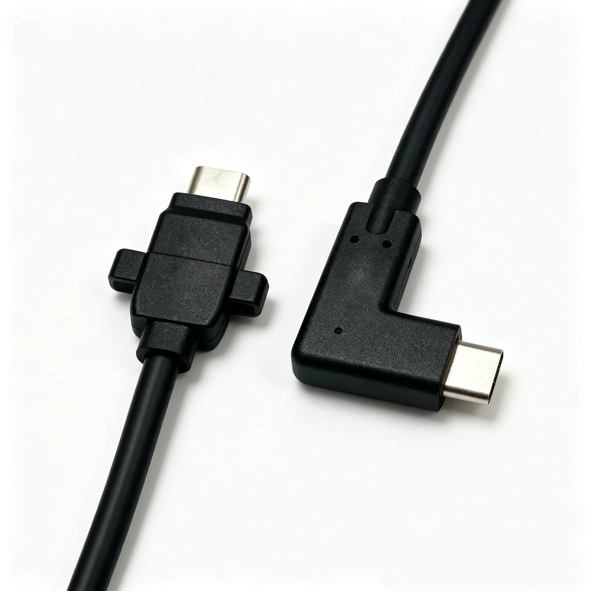 90° Right Angle USB4 Type-C Male to Female Coaxial Cable 40Gbps Full Function Extender for VR Gaming Laptop External GPU Dock