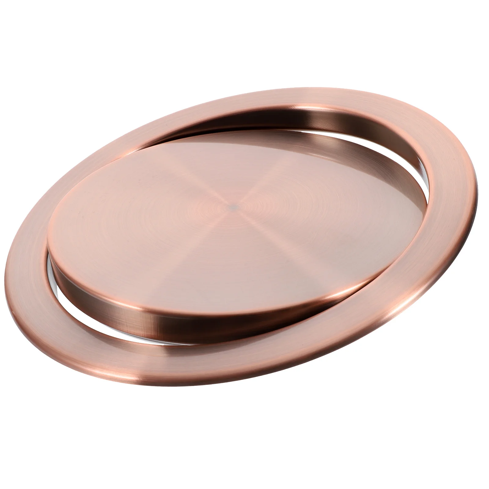 

Stainless Steel Trash Can Lid Recessed Countertop Cover For Kitchen Bathroom Built-In Garbage Bin Flap Cover Flush Mount