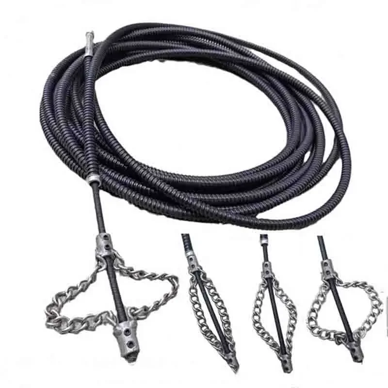 Electric Drill Drain Cleaner Machine 10m with Extension Rod Sewer Pipe Dredger Spring Home Plumbing Tool for Kitchen Bathroom