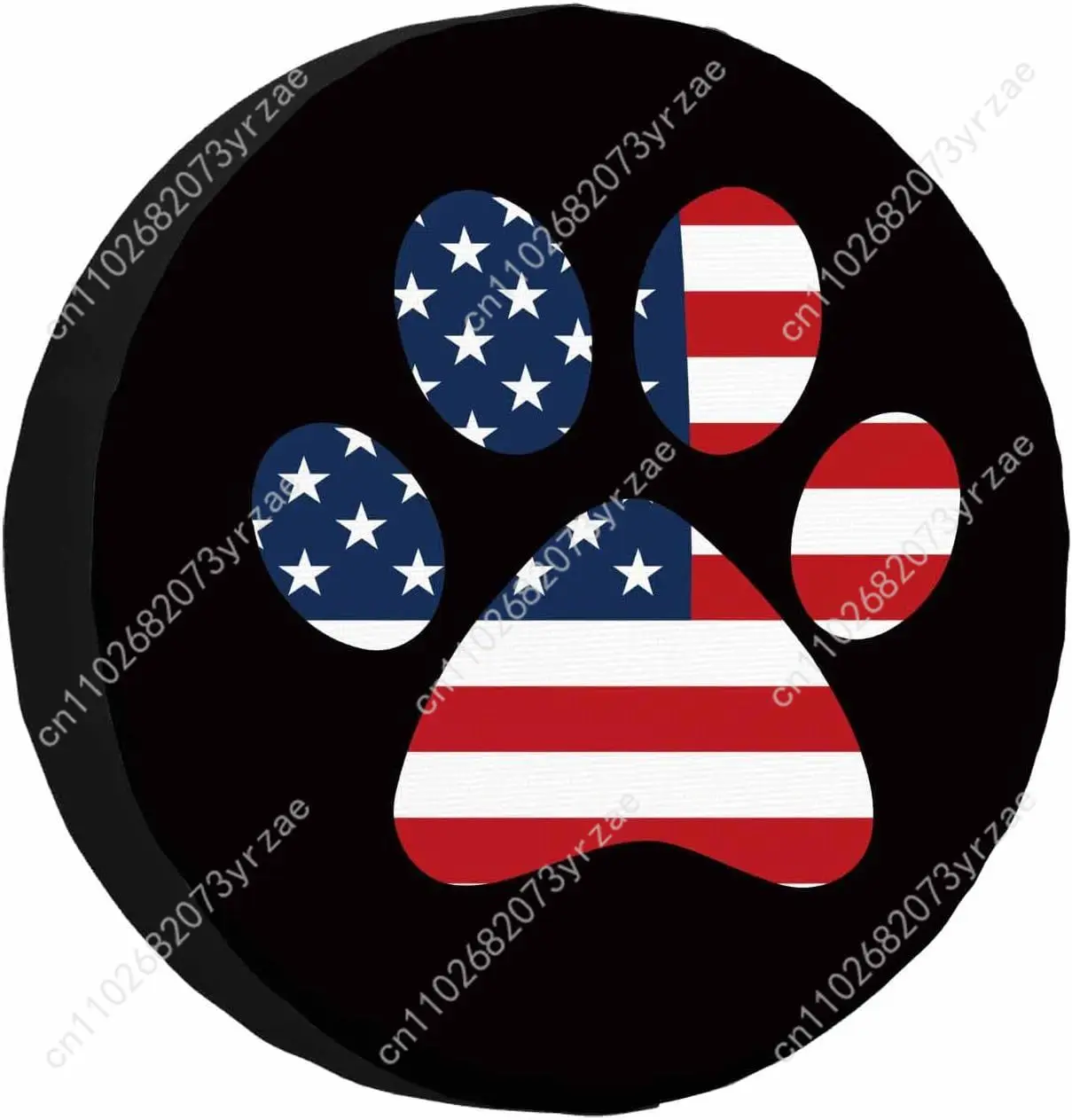 

American Flag Puppy Paw Various Models Spare Car Tire Cover Prevention Sand Dust rainwaterTire Cover Sturdy Durable Tire Covers