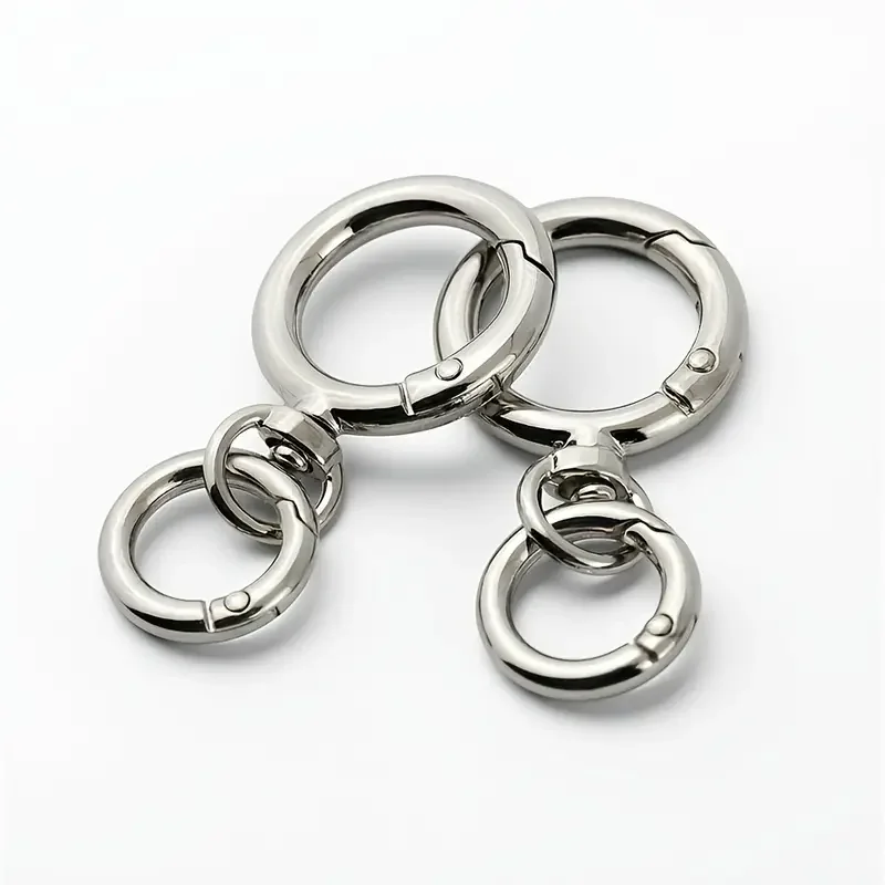 2/5/10 مجموعات جولة الربيع المفاجئة حلقة تسلق كليب O خواتم قطب الزناد هوك المشابك المعدنية المفاتيح لحقيبة اليد اسهم Crafts بها بنفسك الحرف