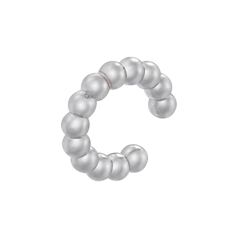 ZHUKOU C shape Female Ear Cuffs No Piercings earrings fake cartilage earring for Women Fashion 2023 Jewelry wholesale VE963
