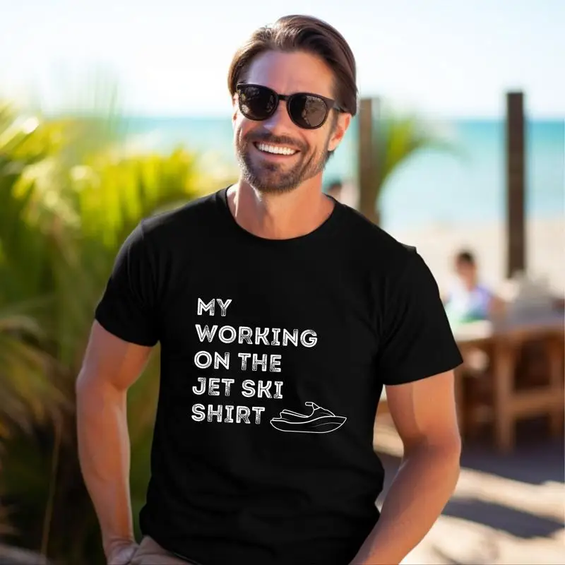 Funny Jet Ski Dad Mechanic T-Shirt